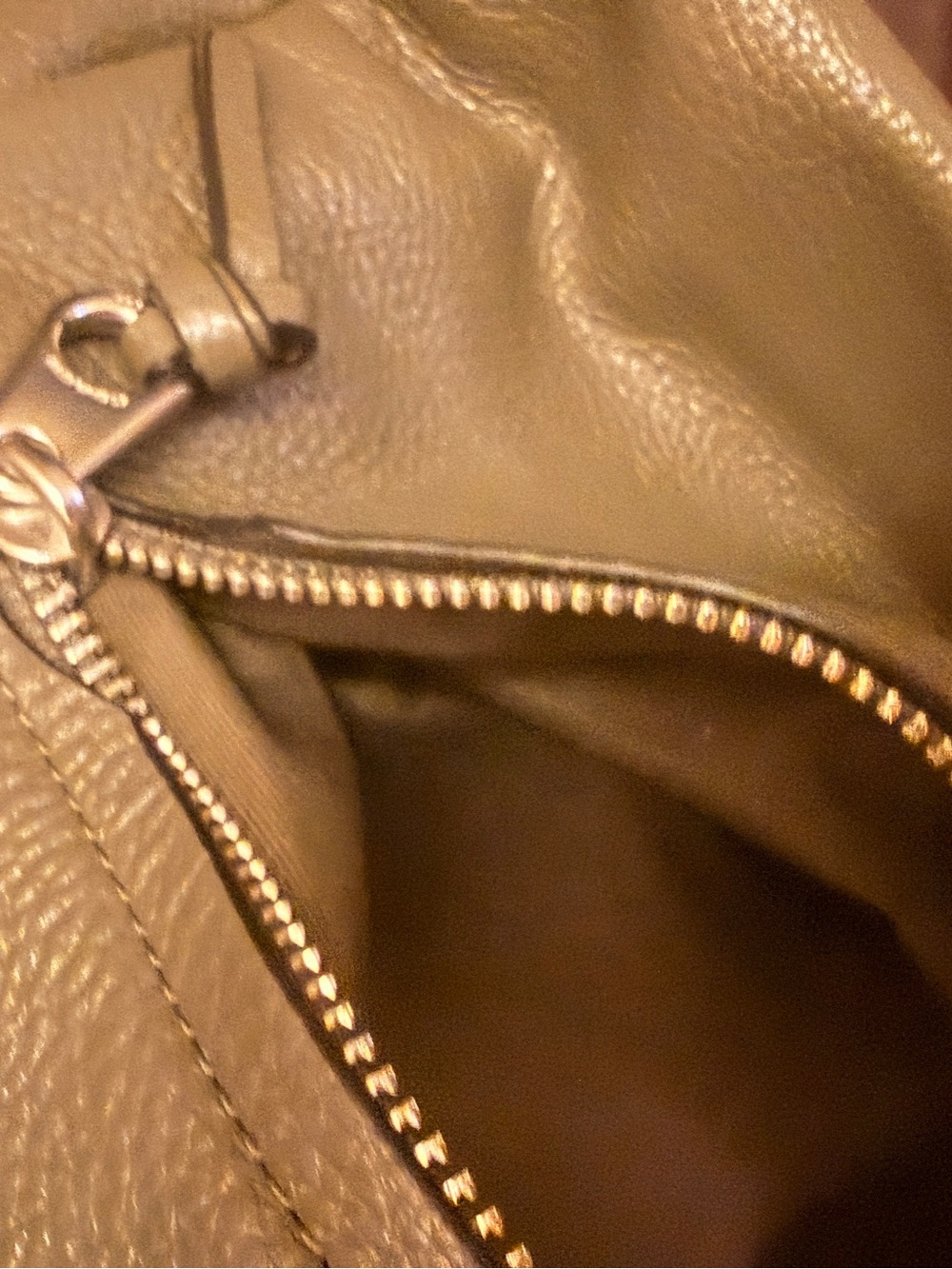 Coach Olive Green Leather Shoulder Bag - Picture 6 of 10
